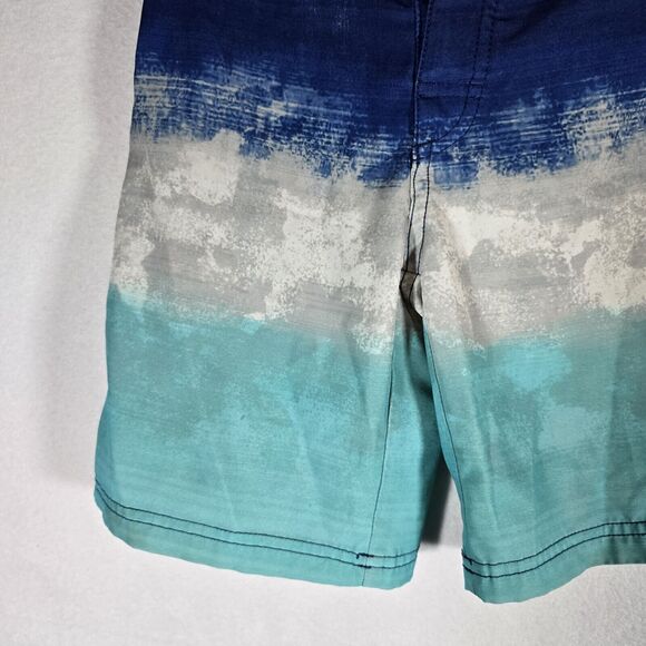 Wonder Nation Boys Blue Drawstring Bathing Suit Swim Trunks Shorts EUC Siz6/7 - Picture 4 of 12